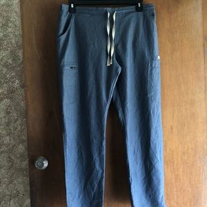 Figs Scrub Pants Heather Denim L